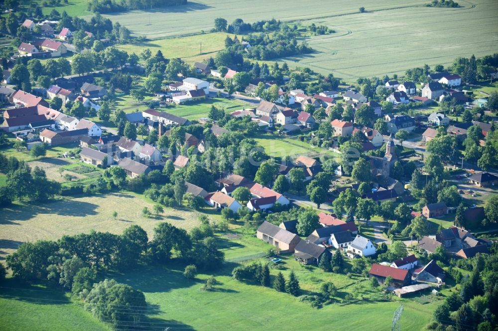 Luftbild Uckro - Dorf - Ansicht in Uckro im Bundesland Brandenburg, Deutschland