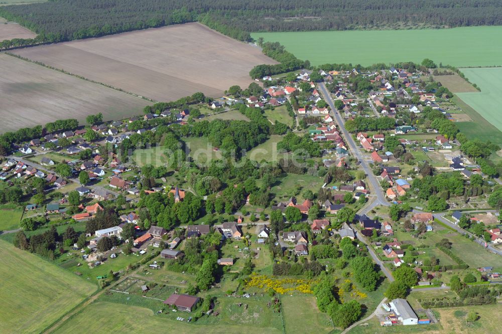 Luftbild Uelitz - Dorf - Ansicht in Uelitz im Bundesland Mecklenburg-Vorpommern, Deutschland