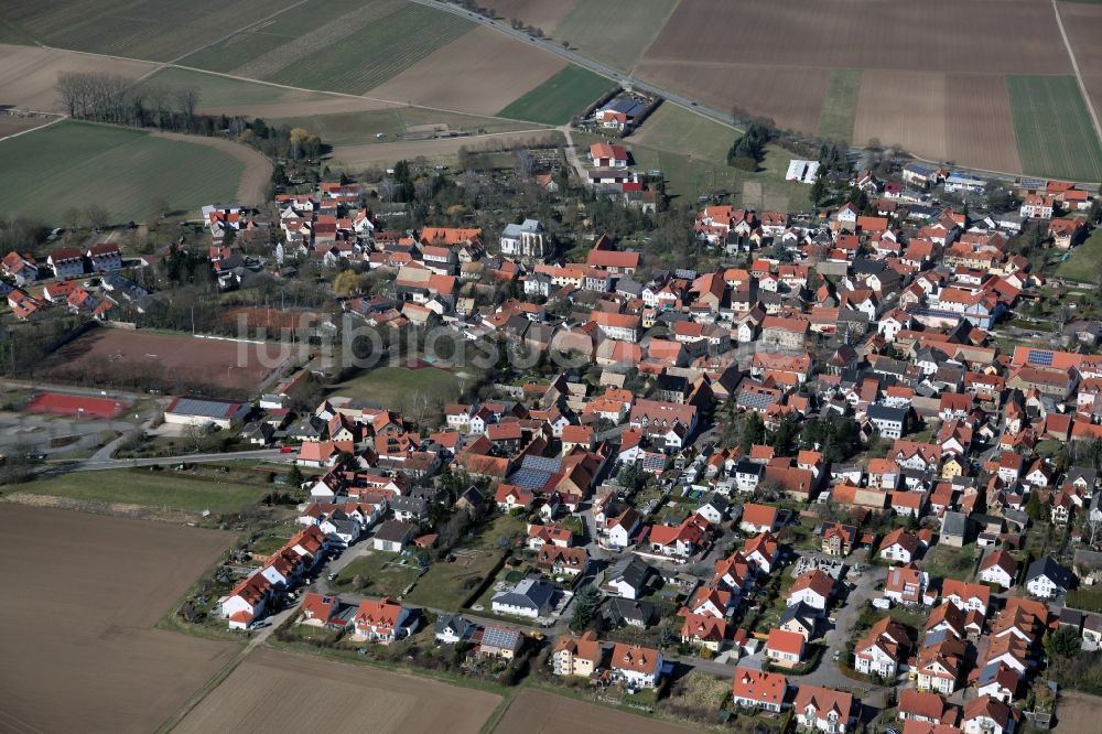 Luftbild Undenheim - Dorf - Ansicht von Undenheim im Bundesland Rheinland-Pfalz