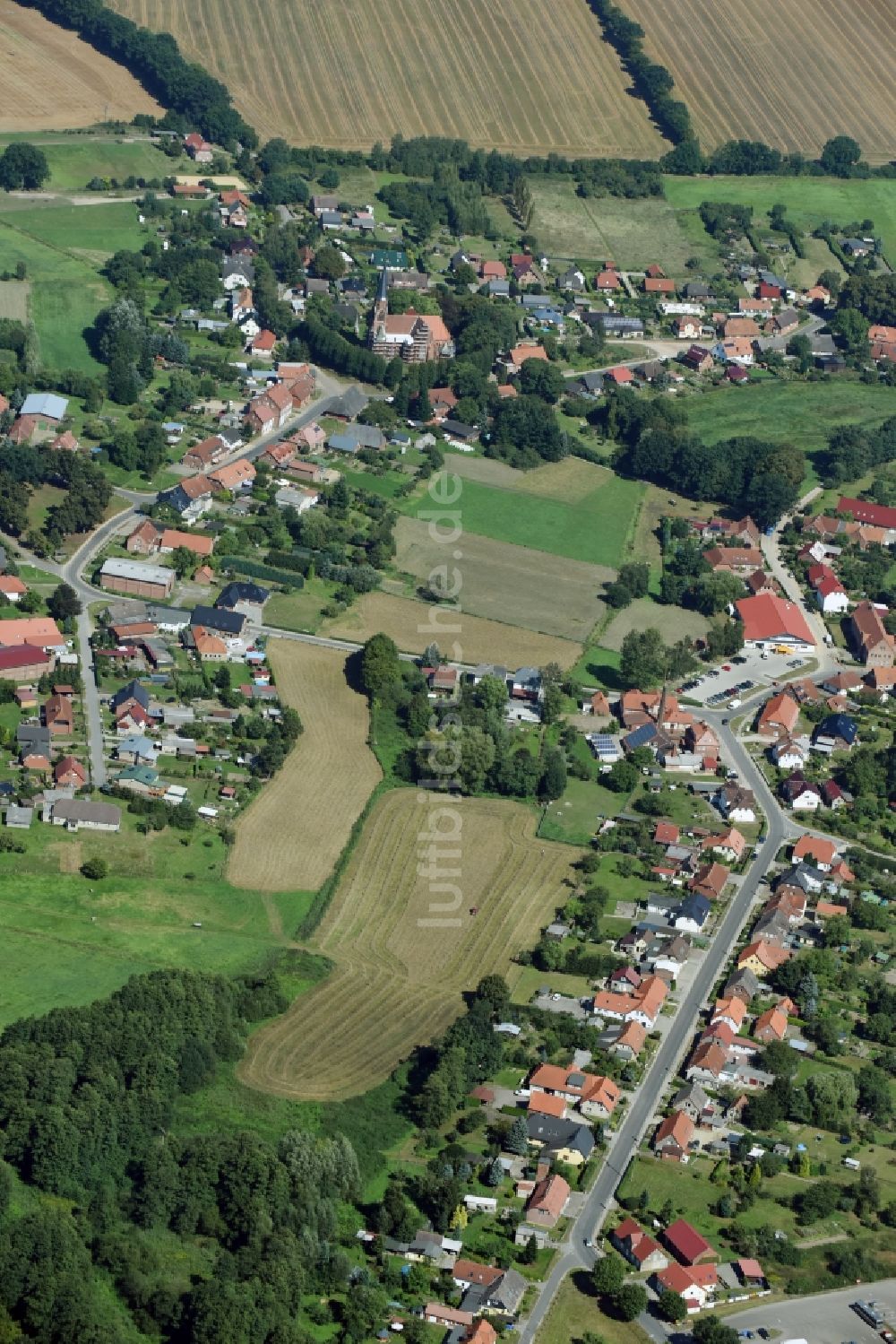 Luftbild Vellahn - Dorf - Ansicht von Vellahn im Bundesland Mecklenburg-Vorpommern