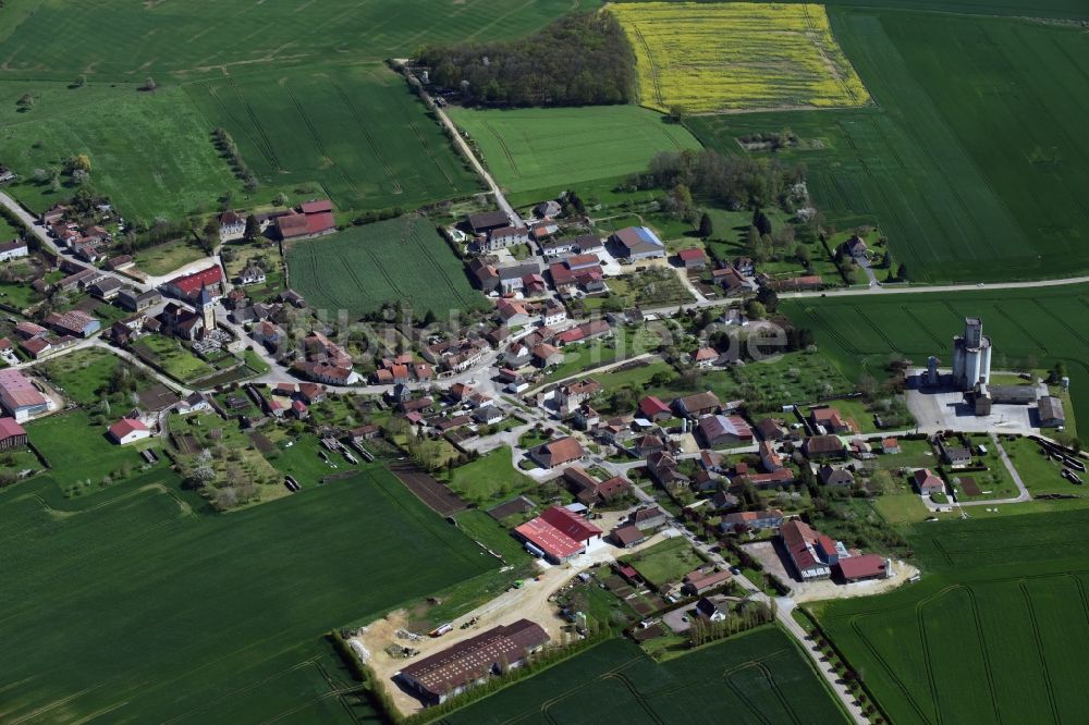 Luftaufnahme Ville-sur-Terre - Dorf - Ansicht von Ville-sur-Terre in Alsace-Champagne-Ardenne-Lorraine, Frankreich