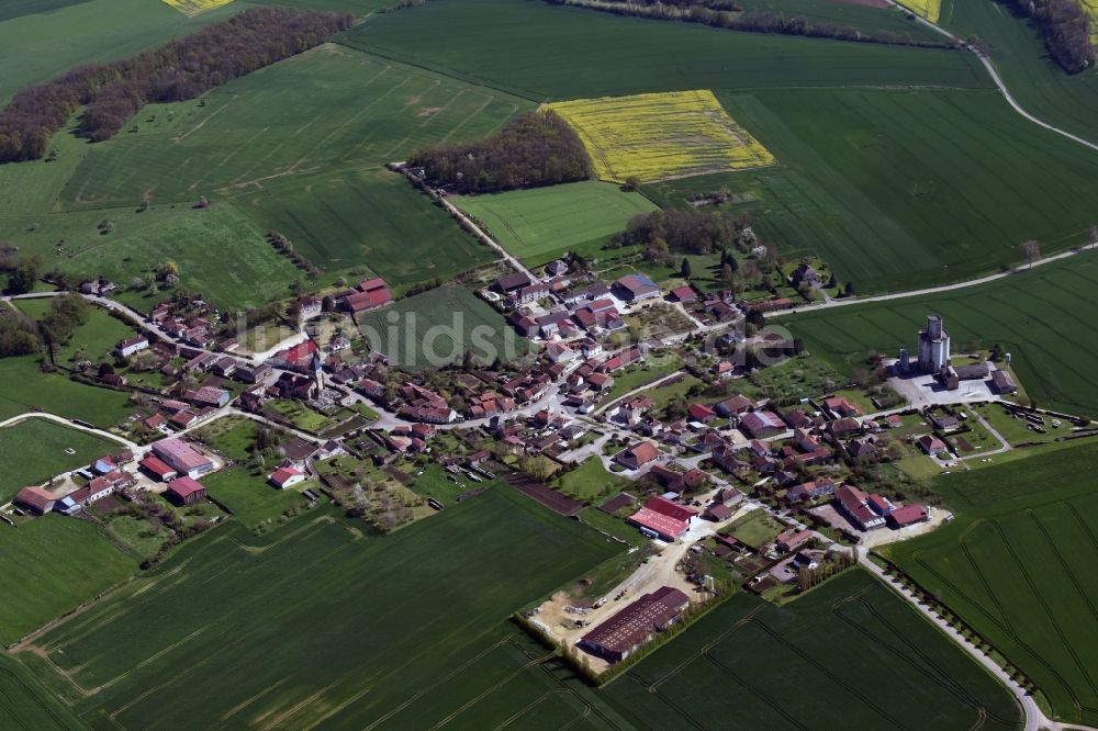 Ville-sur-Terre aus der Vogelperspektive: Dorf - Ansicht von Ville-sur-Terre in Alsace-Champagne-Ardenne-Lorraine, Frankreich