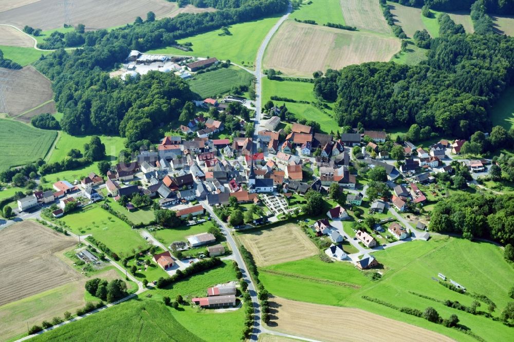 Wattendorf von oben - Dorf - Ansicht in Wattendorf im Bundesland Bayern, Deutschland