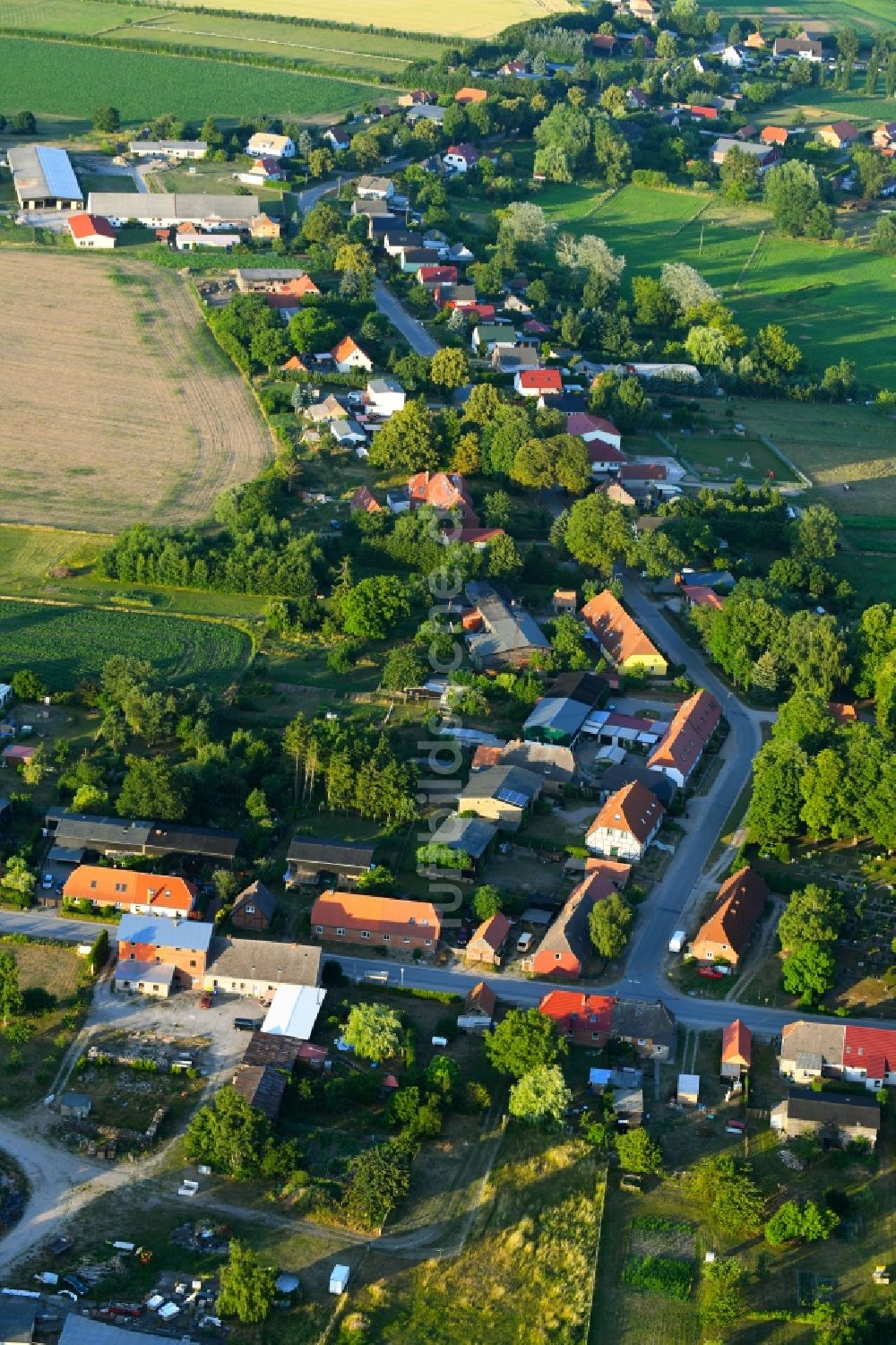 Luftbild Wattmannshagen - Dorf - Ansicht in Wattmannshagen im Bundesland Mecklenburg-Vorpommern, Deutschland