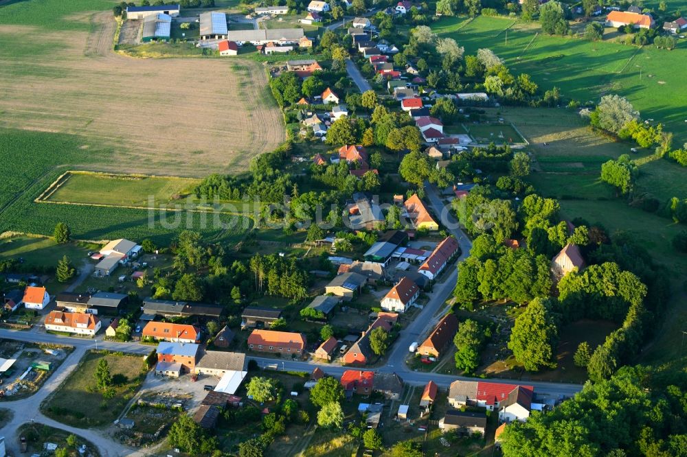 Luftaufnahme Wattmannshagen - Dorf - Ansicht in Wattmannshagen im Bundesland Mecklenburg-Vorpommern, Deutschland