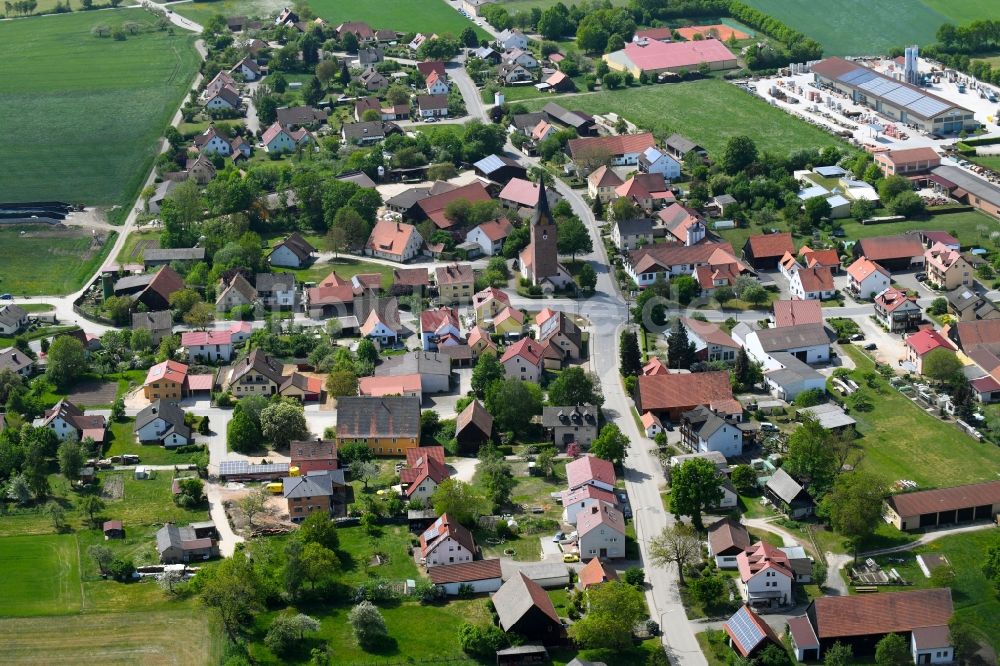 Luftaufnahme Weinsfeld - Dorf - Ansicht in Weinsfeld im Bundesland Bayern, Deutschland