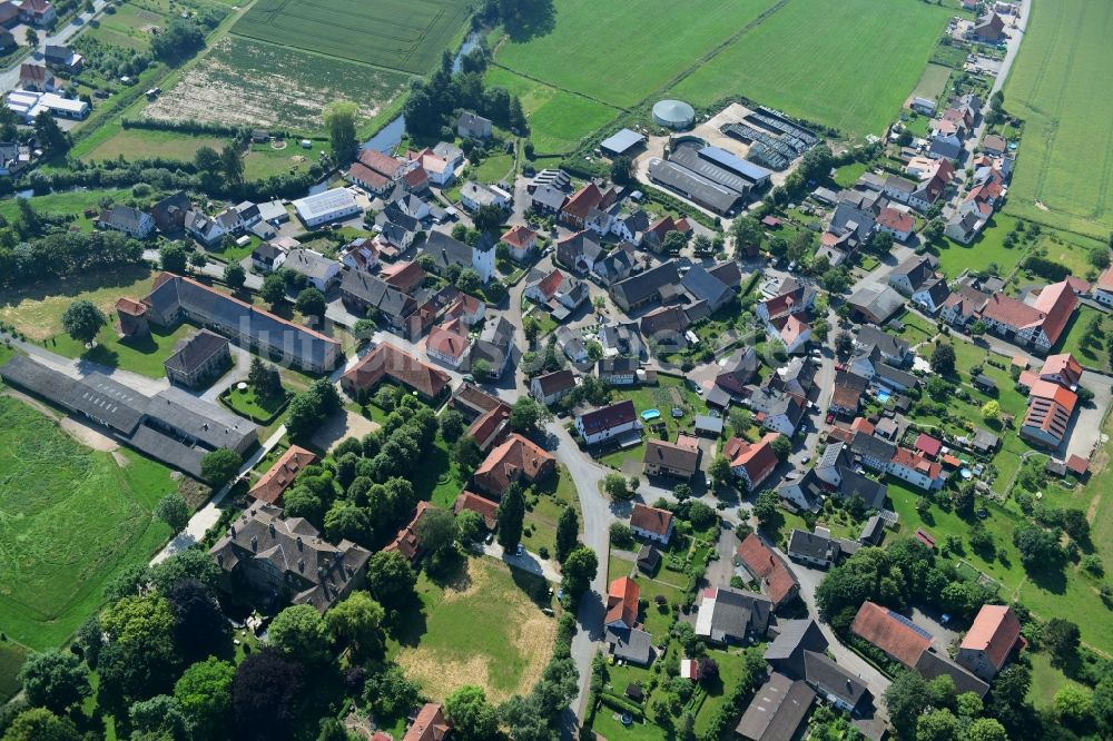 Luftaufnahme Welda - Dorf - Ansicht in Welda im Bundesland Nordrhein-Westfalen, Deutschland