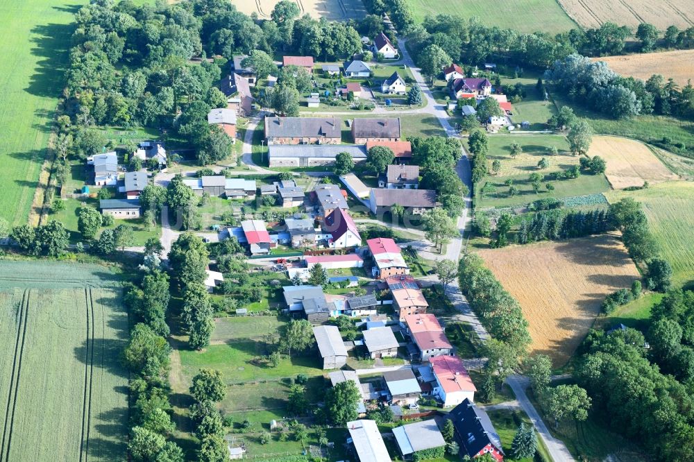 Wendemark aus der Vogelperspektive: Dorf - Ansicht in Wendemark im Bundesland Brandenburg, Deutschland