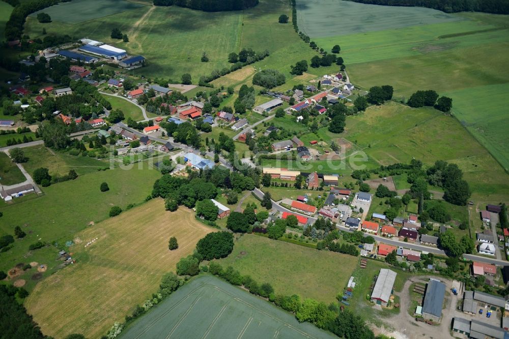 Luftbild Werder - Dorf - Ansicht in Werder im Bundesland Mecklenburg-Vorpommern, Deutschland