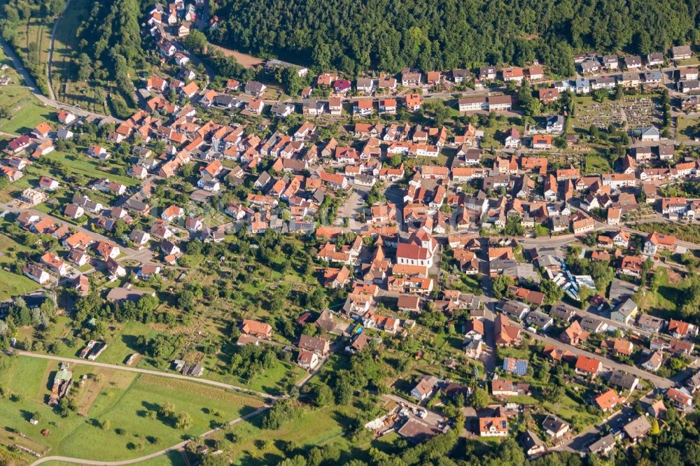 Wernersberg von oben - Dorf - Ansicht in Wernersberg im Bundesland Rheinland-Pfalz, Deutschland