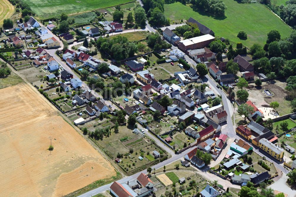 Luftbild Wieskau - Dorf - Ansicht in Wieskau im Bundesland Sachsen-Anhalt, Deutschland