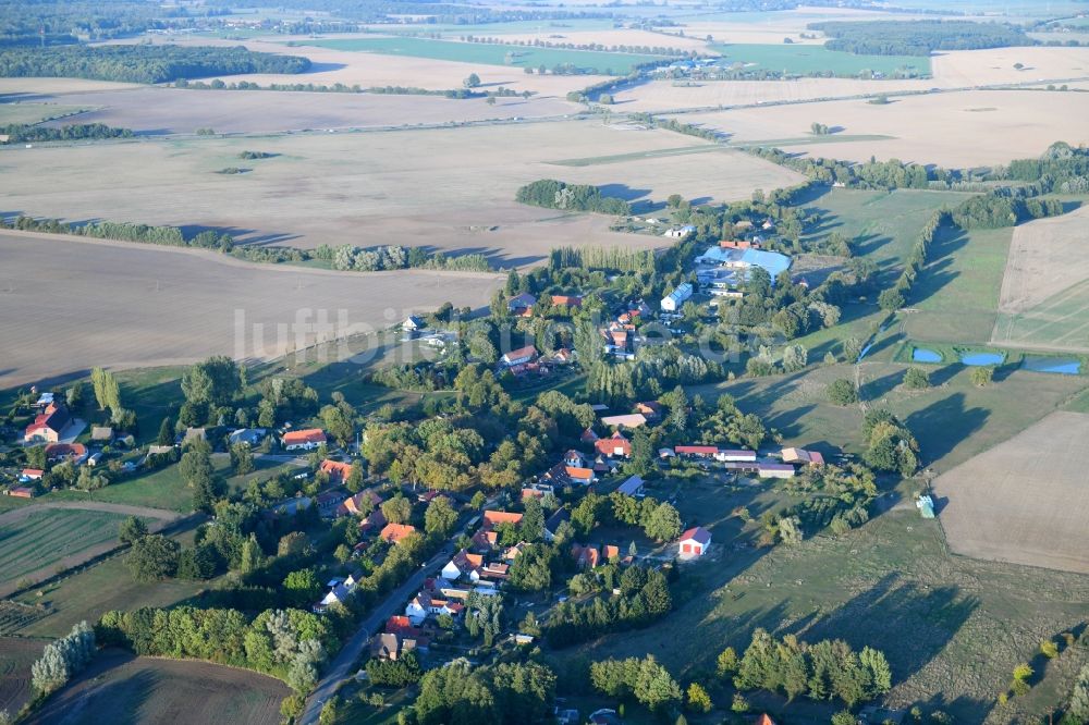 Luftbild Zapel - Dorf - Ansicht in Zapel im Bundesland Mecklenburg-Vorpommern, Deutschland