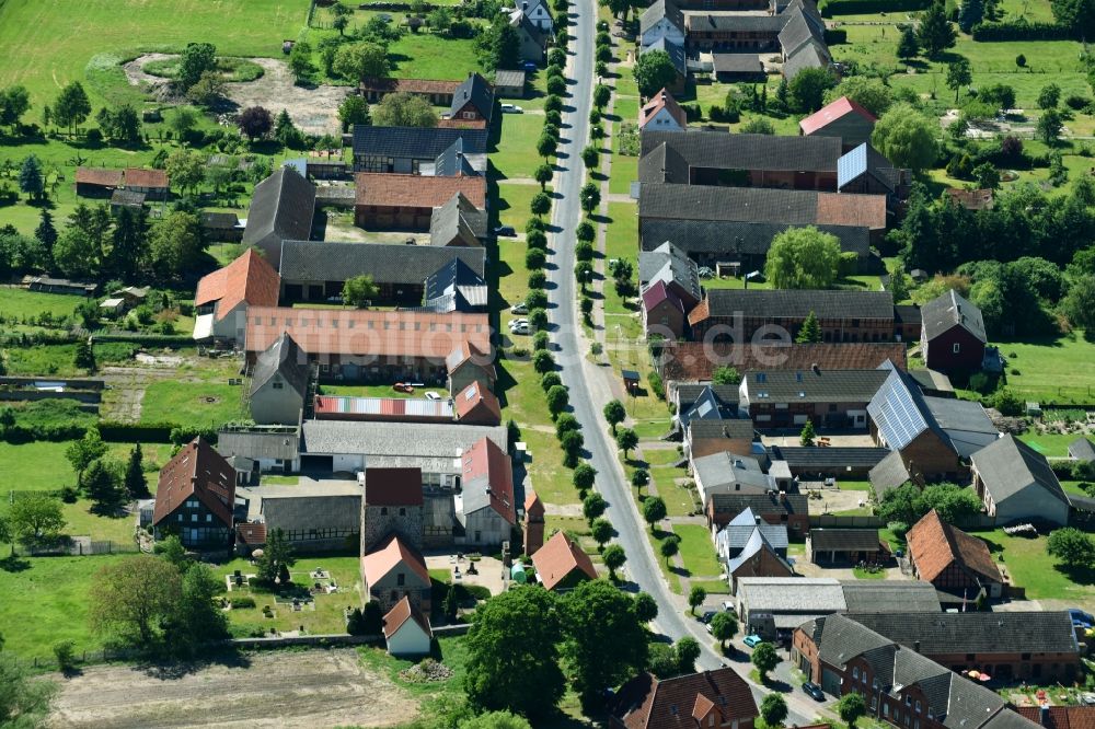 Luftaufnahme Zühlen - Dorf - Ansicht in Zühlen im Bundesland Sachsen-Anhalt, Deutschland