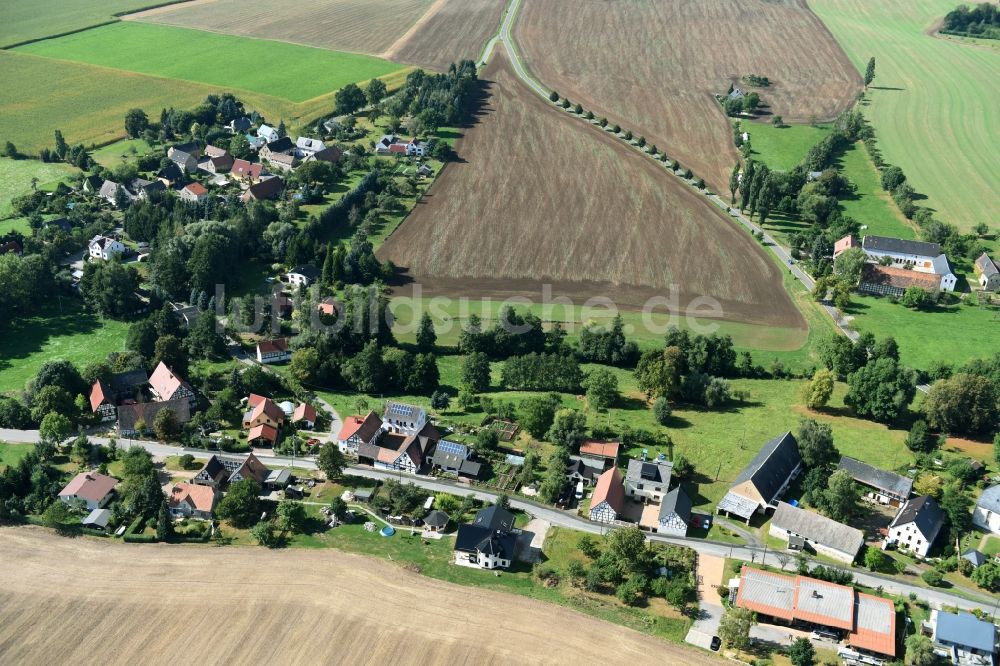 Ziegelheim aus der Vogelperspektive: Dorf - Ansicht von Ziegelheim im Bundesland Thüringen