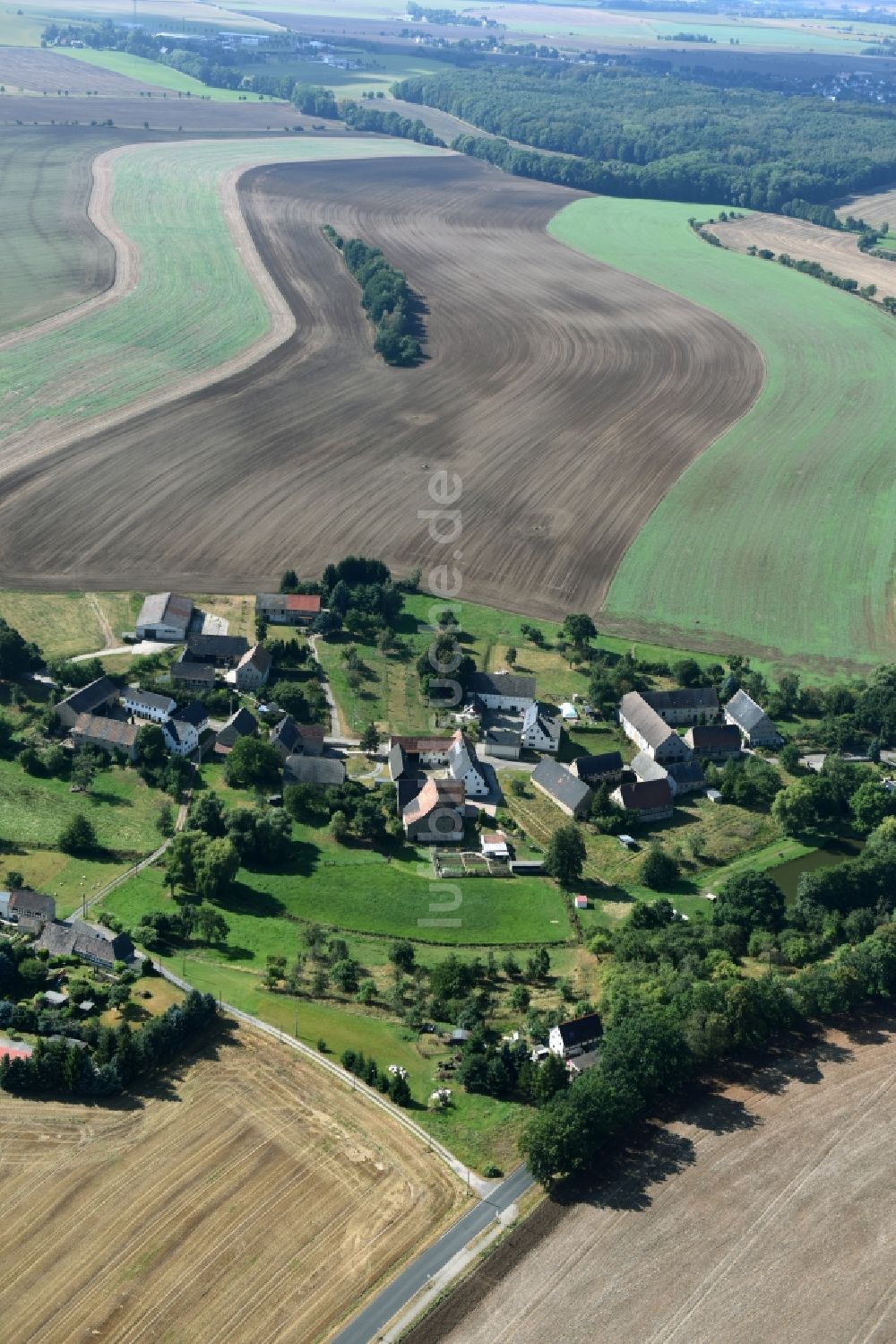 Ziegelheim von oben - Dorf - Ansicht von Ziegelheim im Bundesland Thüringen