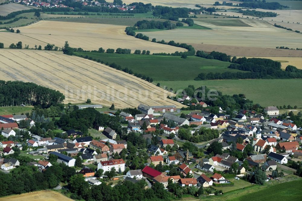 Zschepplin aus der Vogelperspektive: Dorf - Ansicht von Zschepplin im Bundesland Sachsen