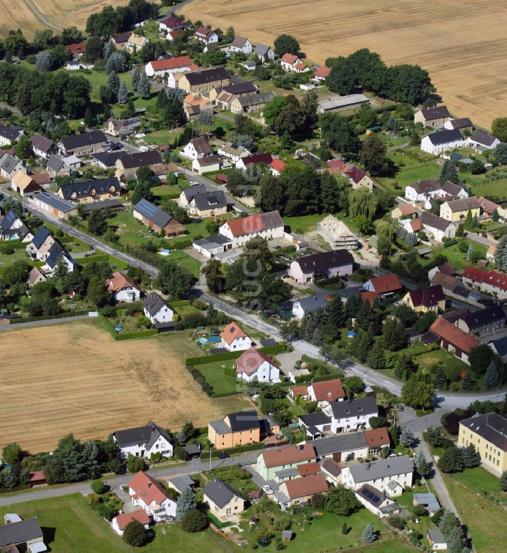 Luftbild Zschornau - Dorf - Ansicht von Zschornau im Bundesland Sachsen