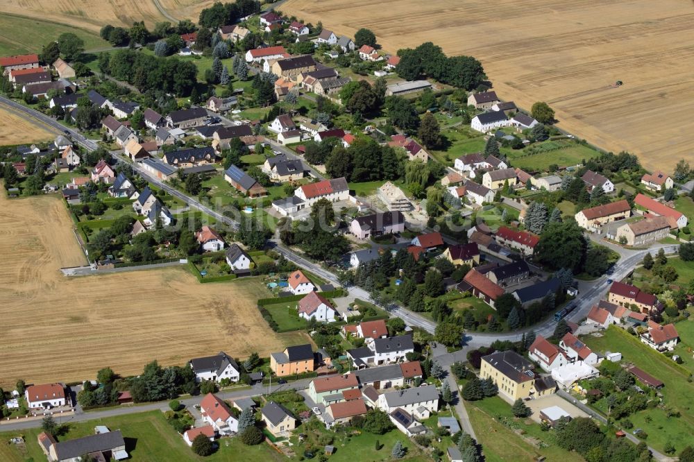 Luftaufnahme Zschornau - Dorf - Ansicht von Zschornau im Bundesland Sachsen