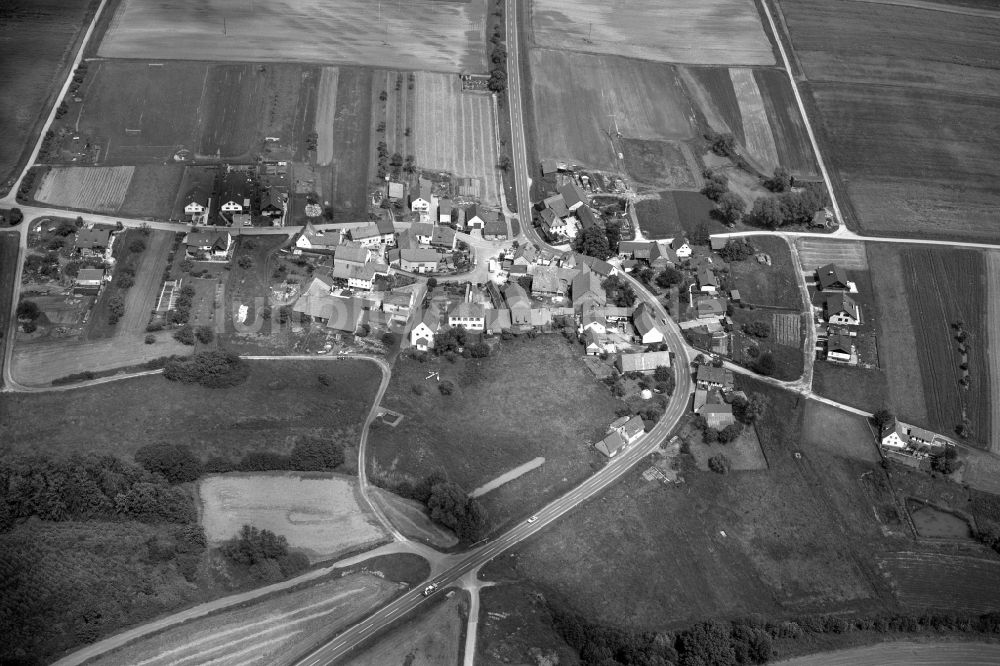 Luftbild Kreuzthal - Dorf - Ansicht der zum Landkreis Haßberge gehörenden Gemeinde Kreuzthal im Bundesland Bayern