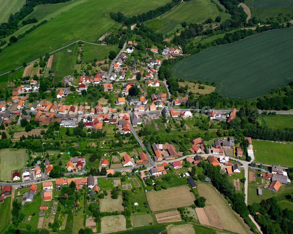 Zwinge aus der Vogelperspektive: Dorf - Ansicht in Zwinge im Bundesland Thüringen, Deutschland