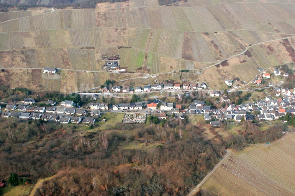 Luftaufnahme Oberheimbach - Dorf Oberheimbach im Bundesland Rheinland-Pfalz