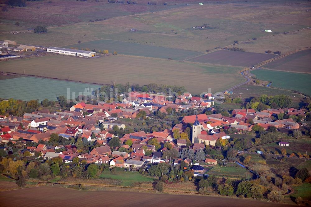 Buch von oben - Dorfansicht von Buch im Bundesland Sachsen-Anhalt