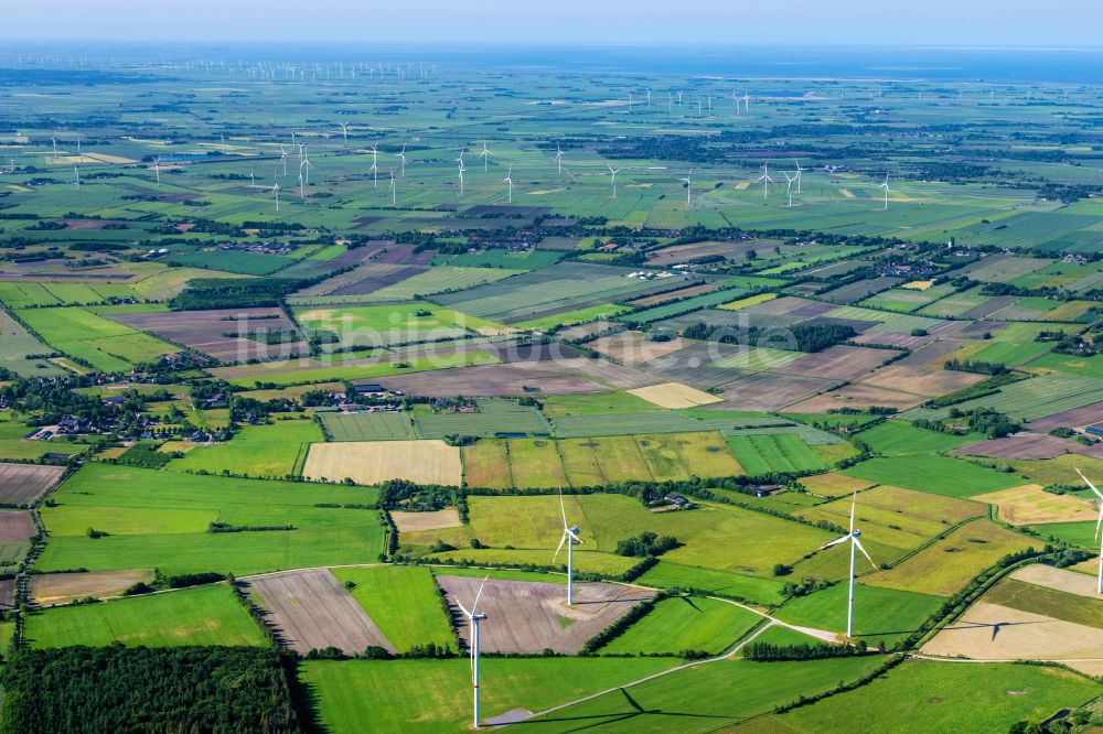 Luftbild Lexgaard - Dorfansicht am Feldrand in Lexgaard im Bundesland Schleswig-Holstein, Deutschland