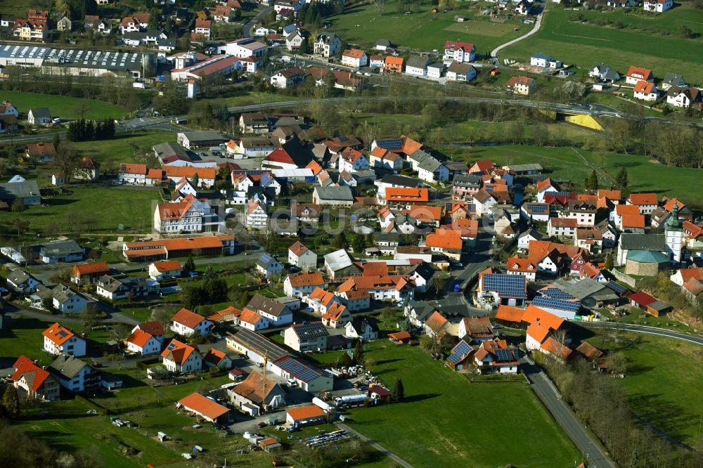 Luftbild Thalau - Dorfansicht der Gemeinde Thalau im Bundesland Hessen, Deutschland