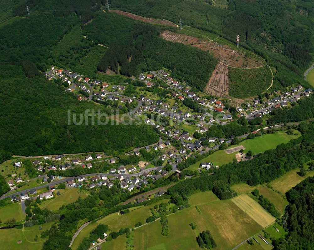 Luftbild Grünebach - Dorfansicht von Grünebach im Bundesland Rheinland-Pfalz