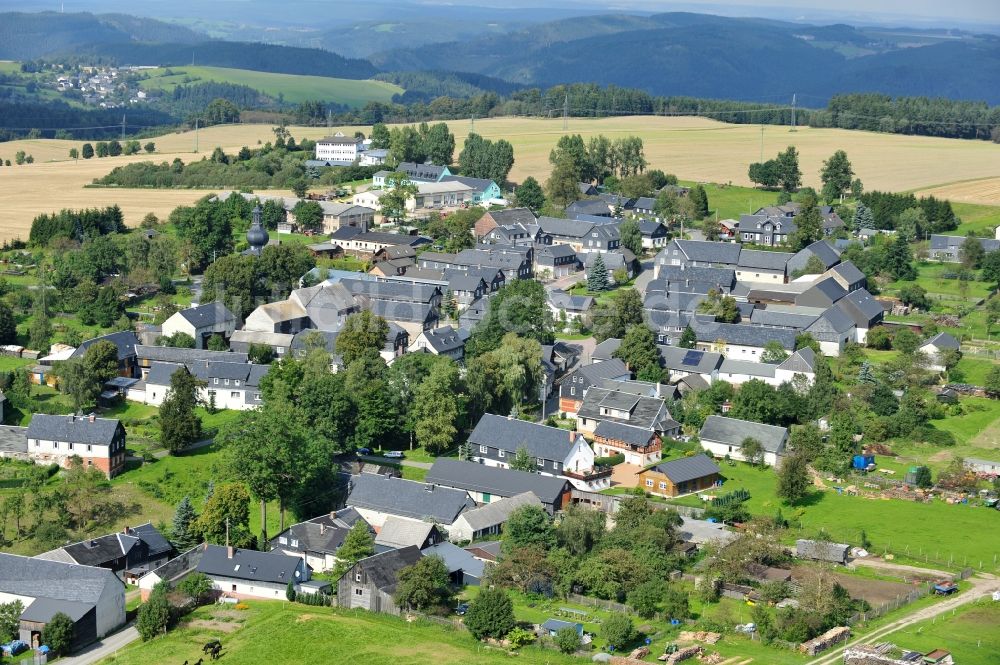 Luftbild Probstzella OT Großgeschwenda - Dorfansicht Großgeschwenda in Thüringen / Thuringia