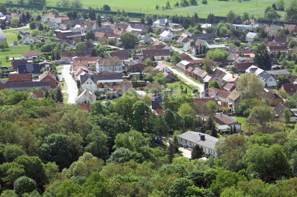 Großwudicke von oben - Dorfansicht Großwudicke