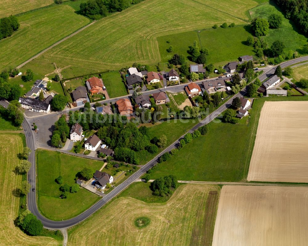 Luftbild Hasselbach - Dorfansicht von Hasselbach im Bundesland Rheinland-Pfalz