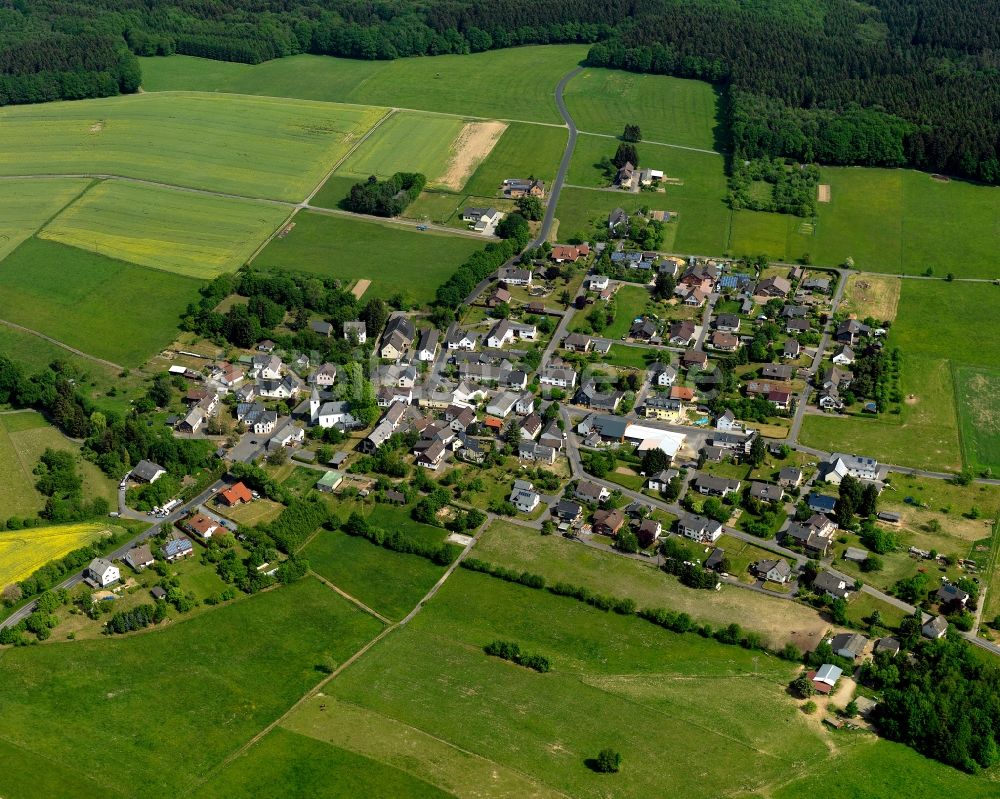 Luftaufnahme Hilgenroth - Dorfansicht von Hilgenroth im Bundesland Rheinland-Pfalz