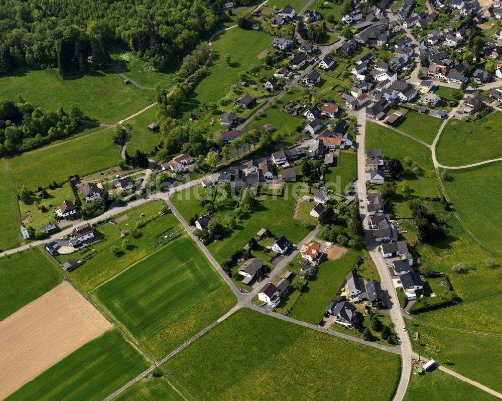 Hoffeld von oben - Dorfansicht von Hoffeld im Bundesland Rheinland-Pfalz