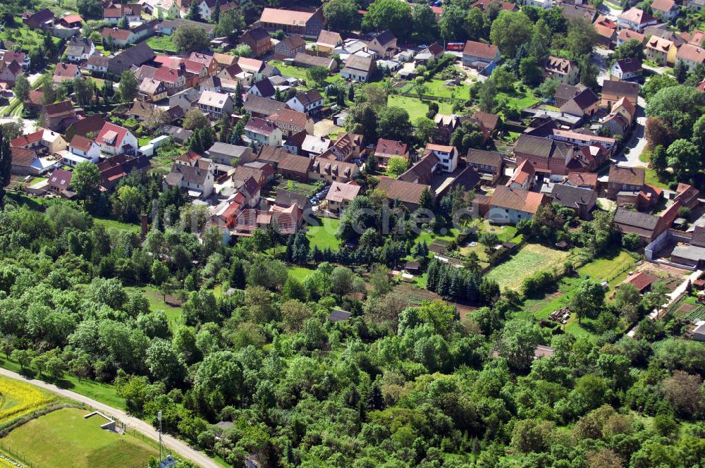 Hopfgarten aus der Vogelperspektive: Dorfansicht Hopfgarten in Thüringen