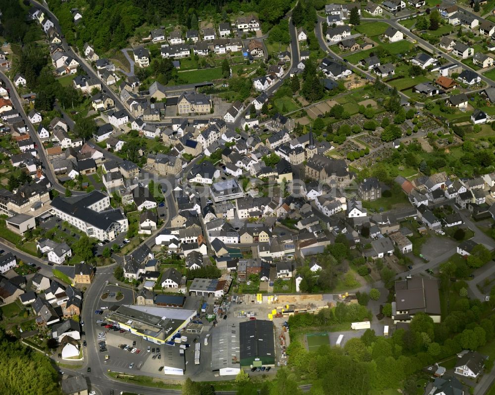 Kempenich von oben - Dorfansicht von Kempenich im Bundesland Rheinland-Pfalz