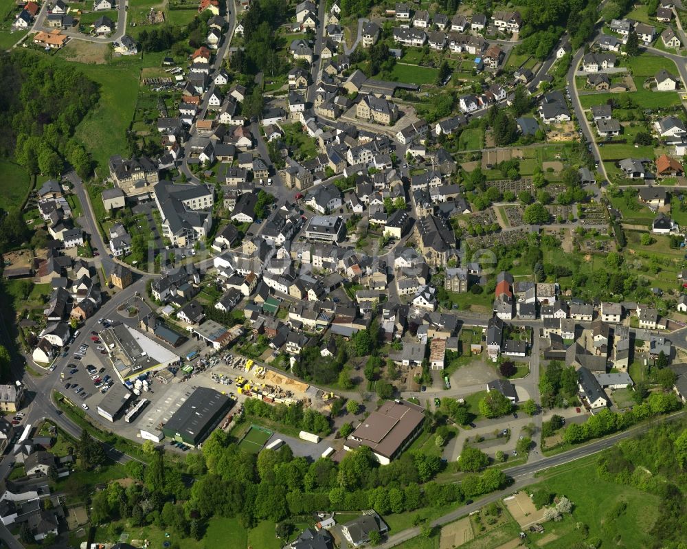 Kempenich von oben - Dorfansicht von Kempenich im Bundesland Rheinland-Pfalz