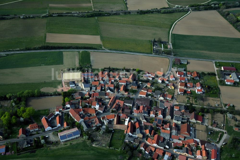 Luftbild Kettenheim - Dorfansicht von Kettenheim ist eine Ortsgemeinde im Landkreis Alzey-Worms in Rheinland-Pfalz