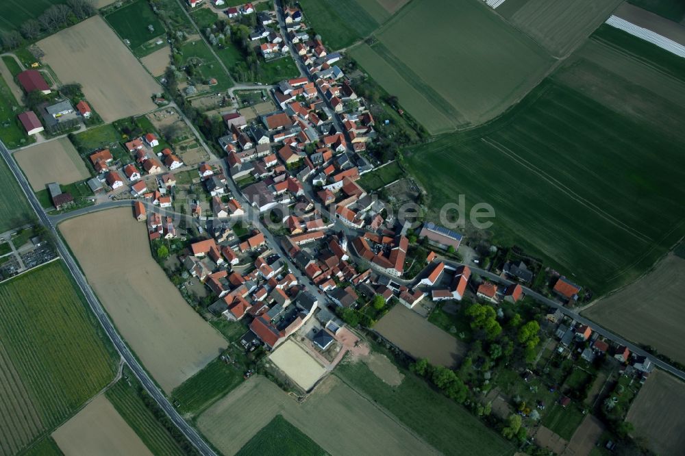 Luftbild Kettenheim - Dorfansicht von Kettenheim ist eine Ortsgemeinde im Landkreis Alzey-Worms in Rheinland-Pfalz