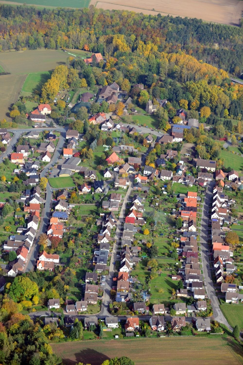 Luftbild Kirchbrak - Dorfansicht von Kirchbrak im Bundesland Niedersachsen