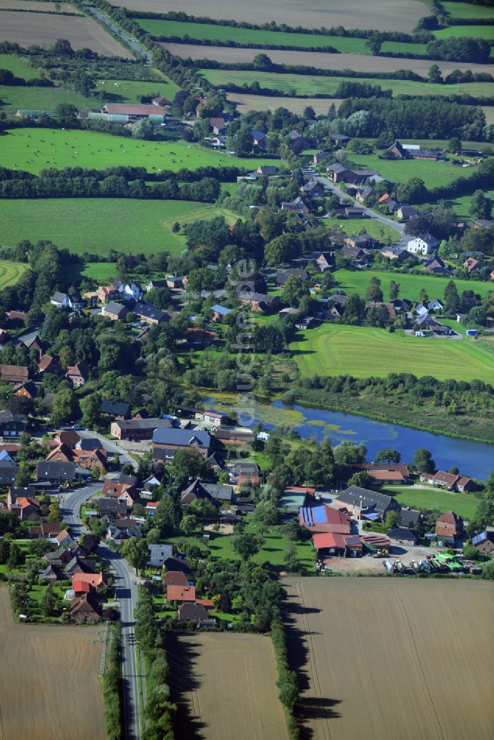 Labenz von oben - Dorfansicht von Labenz im Bundesland Schleswig-Holstein