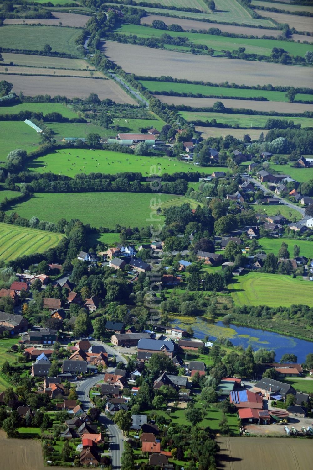 Labenz aus der Vogelperspektive: Dorfansicht von Labenz im Bundesland Schleswig-Holstein