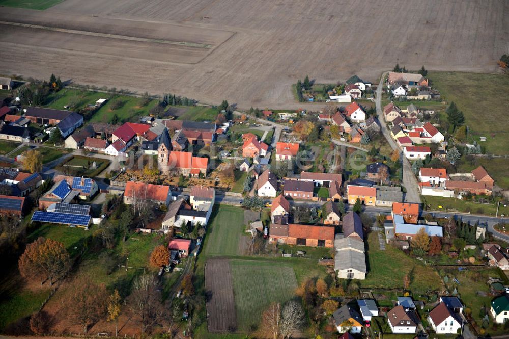 Luftbild Doberlug-Kirchhain OT Lugau - Dorfansicht Lugau in Brandenburg