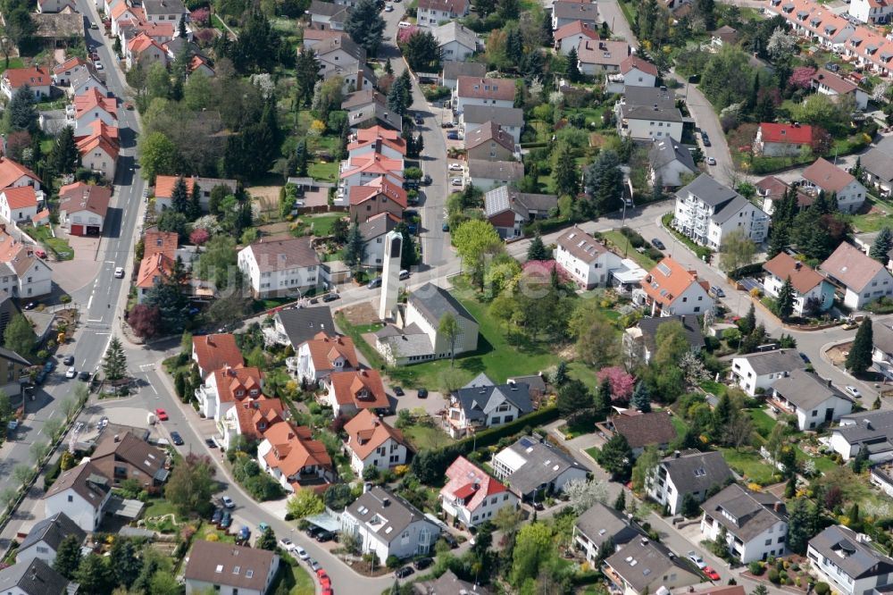 Ober-Olm aus der Vogelperspektive: Dorfansicht von Ober-Olm im Landkreis Mainz-Bingen im Bundesland Rheinland-Pfalz