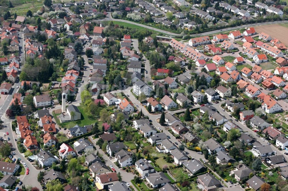 Luftbild Ober-Olm - Dorfansicht von Ober-Olm im Landkreis Mainz-Bingen im Bundesland Rheinland-Pfalz