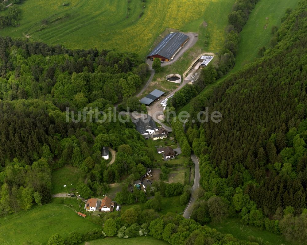 Heckenbach aus der Vogelperspektive: Dorfansicht von Oberheckenbach im Bundesland Rheinland-Pfalz