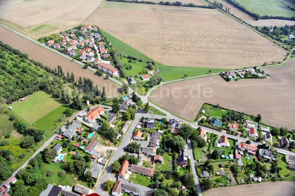 Luftaufnahme Taucha OT Pönitz - Dorfansicht Pönitz