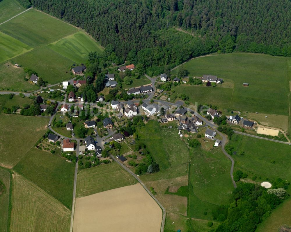 Luftbild Racksen - Dorfansicht von Racksen im Bundesland Rheinland-Pfalz