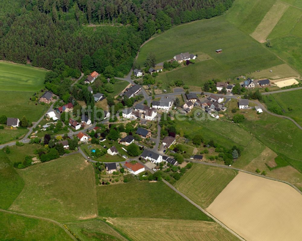 Luftaufnahme Racksen - Dorfansicht von Racksen im Bundesland Rheinland-Pfalz