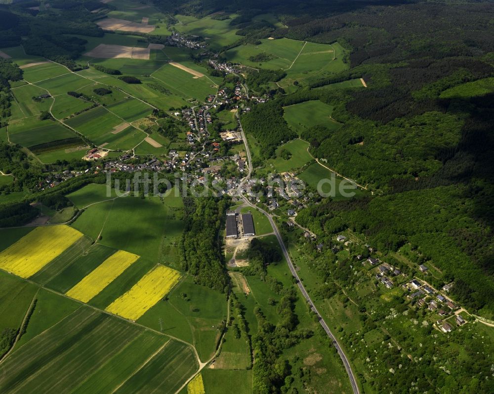 Luftbild Schalkenbach - Dorfansicht von Schalkenbach im Bundesland Rheinland-Pfalz